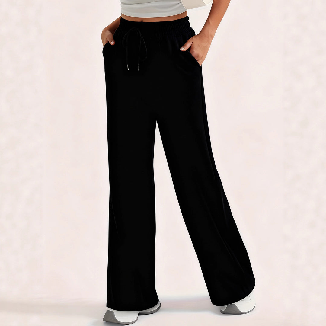 Damen lockere Sweatpants mit seitlichen Taschen und elastischem Bund R&B