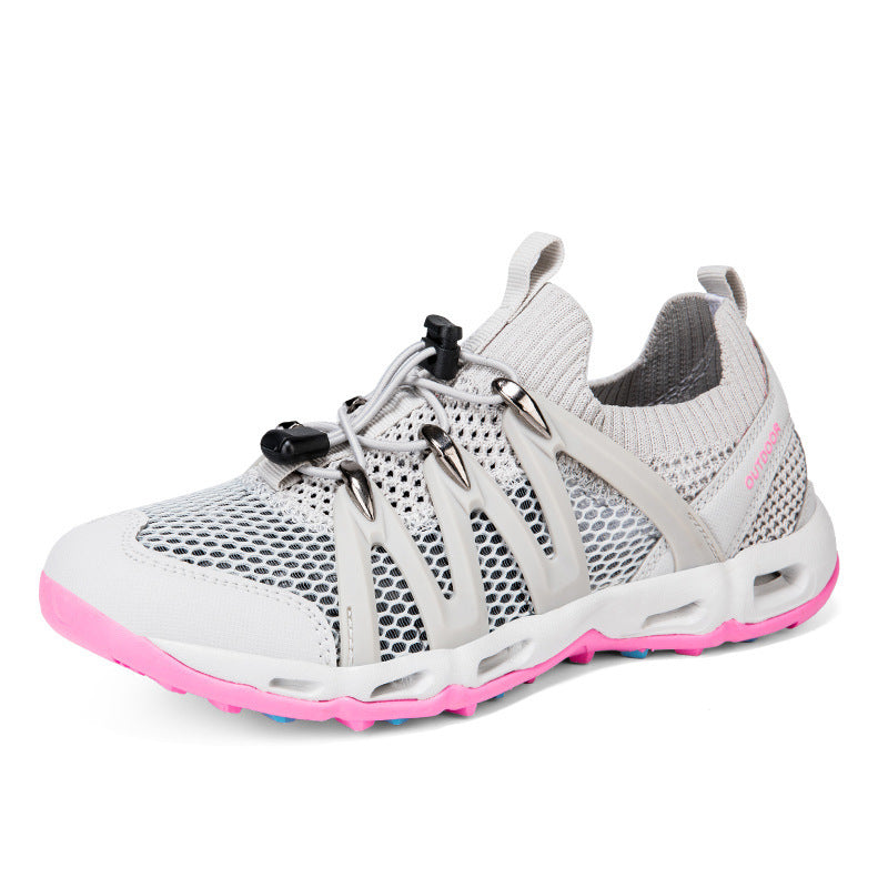 Damen Multifunktionale Outdoor-Sneaker mit atmungsaktiver Mesh-Oberfläche und rutschfester Sohle R&B