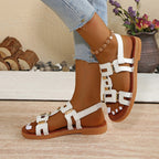 Damen Sandalen mit modischen Schnallenakzenten und anatomischer Fußbettung R&B