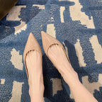Damen elegante spitze Pumps mit hochglänzender Lack-Oberfläche