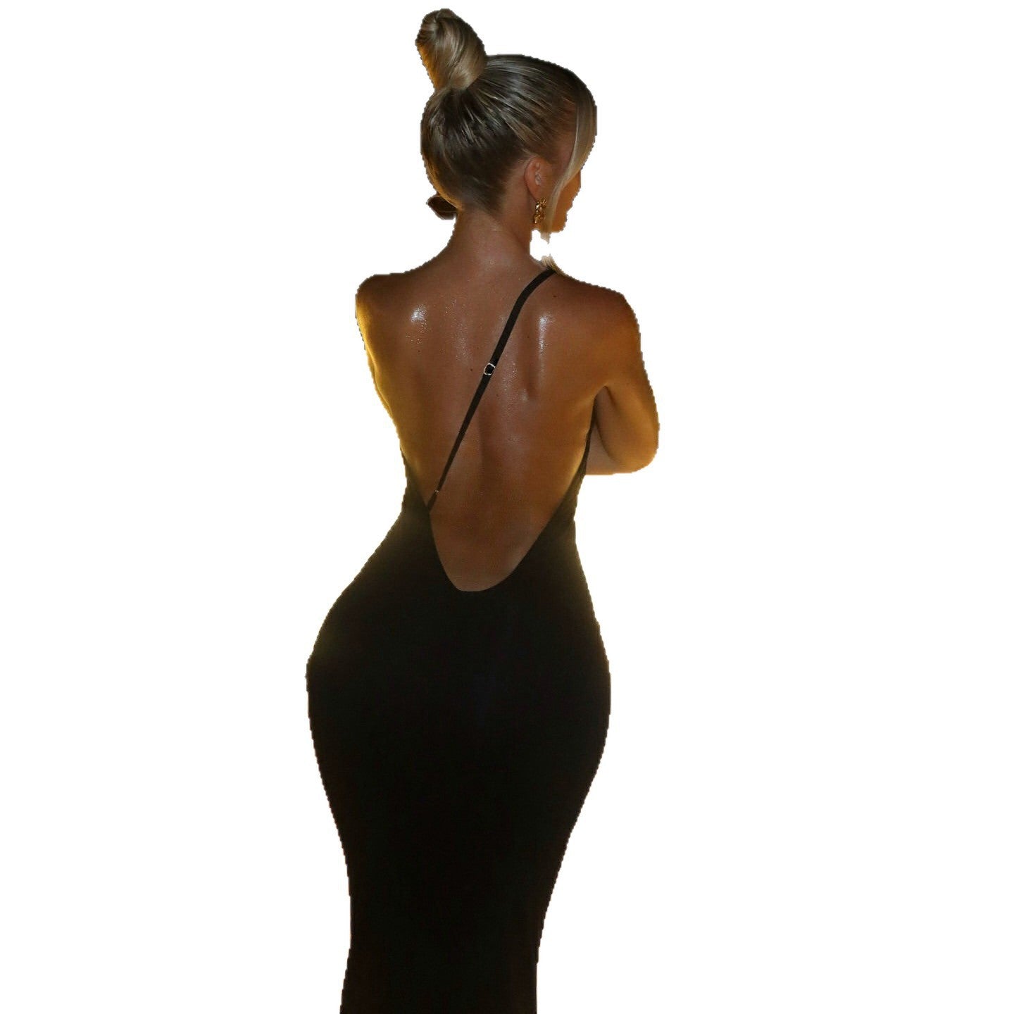 Damen Einseitiges Maxikleid R&B