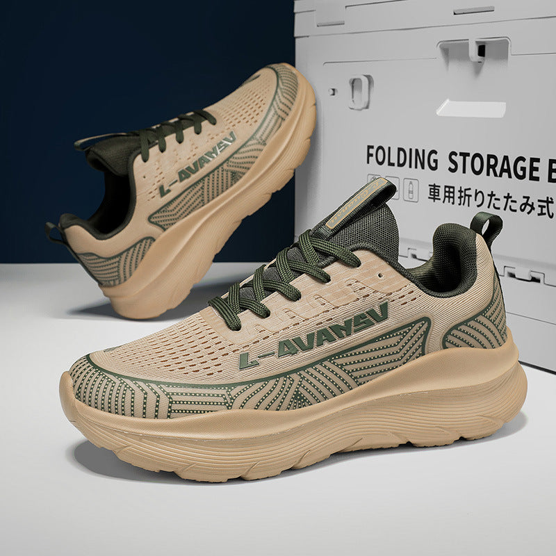 Damen Sportliche Lauf-Sneaker mit atmungsaktiver Mesh-Oberfläche und gepolsterter Sohle R&B