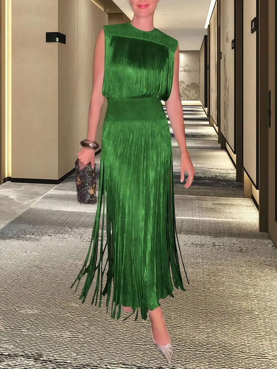 Damen Elegantes Abendkleid mit schwingendem Saum R&B