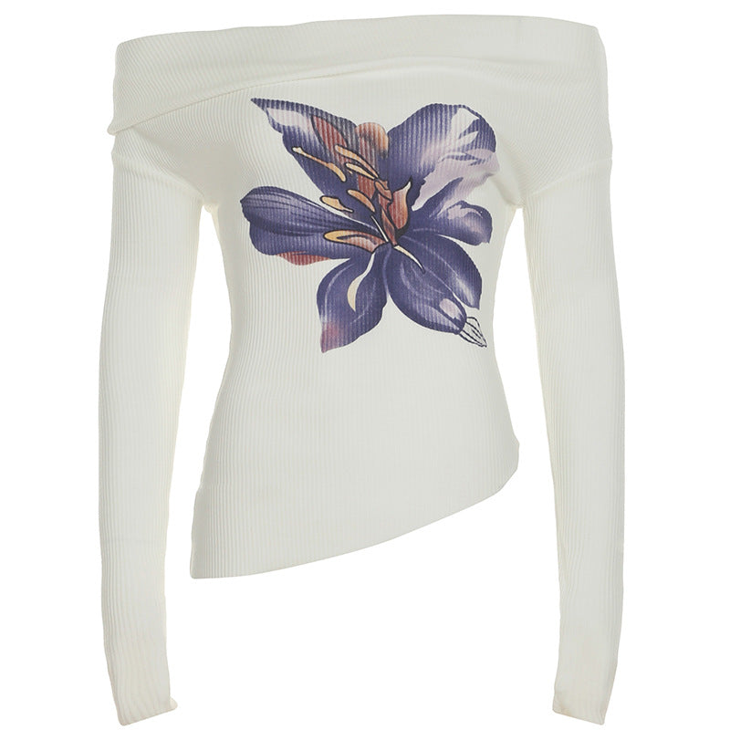 Damen Eleganter Maxirock mit floralen Akzenten und transparentem Unterstoff R&B