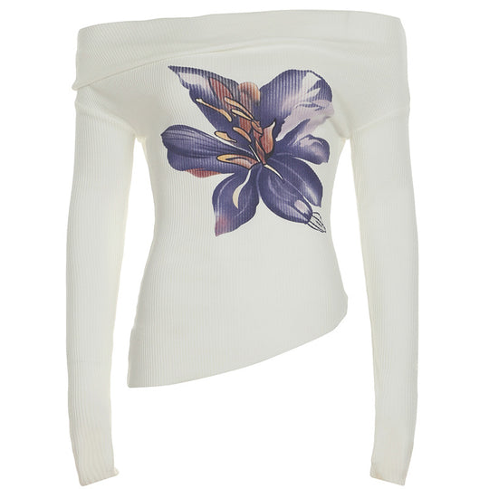 Damen Eleganter Maxirock mit floralen Akzenten und transparentem Unterstoff R&B