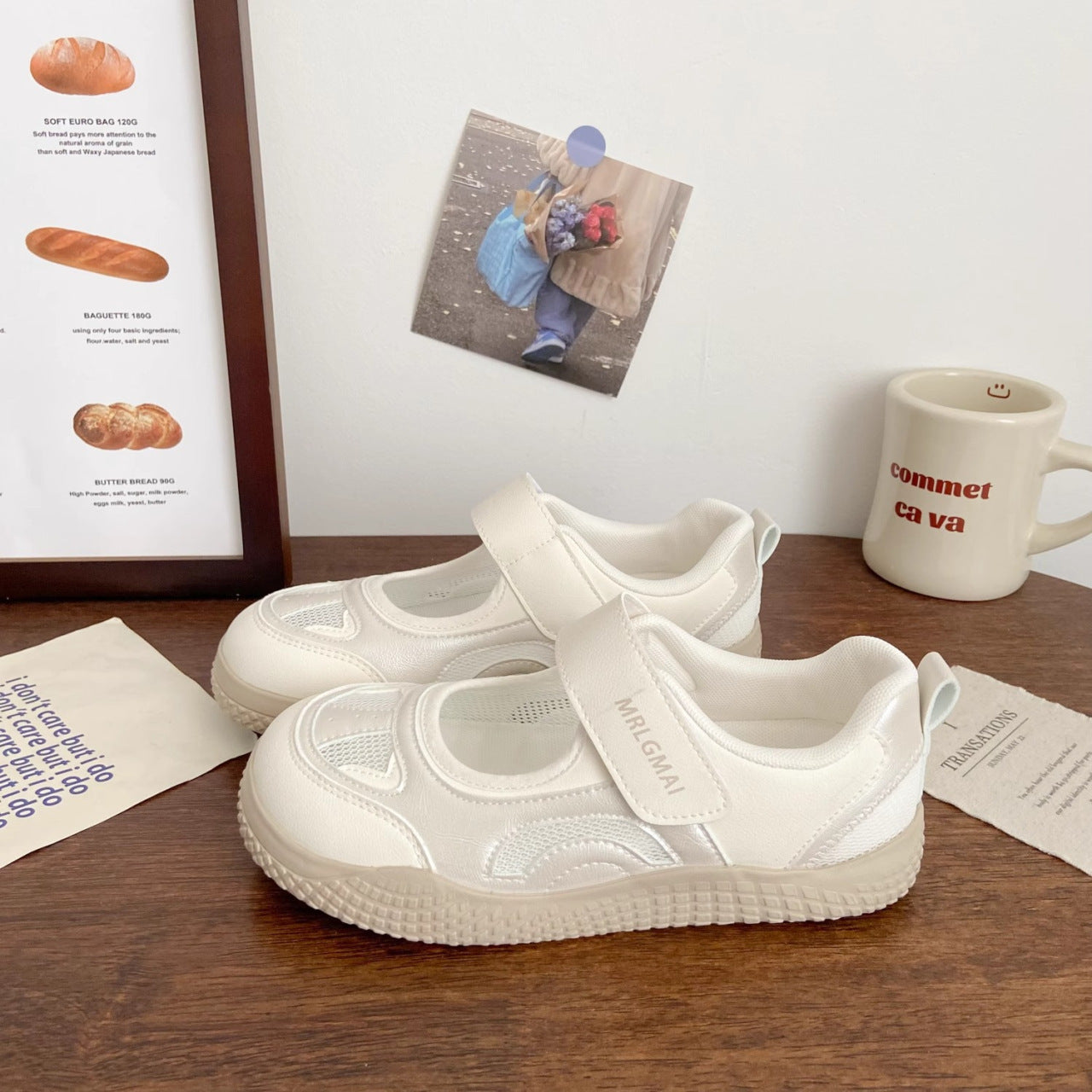 Damen Bequeme Sneaker mit verstellbarem Klettverschluss und atmungsaktiver Innenstruktur