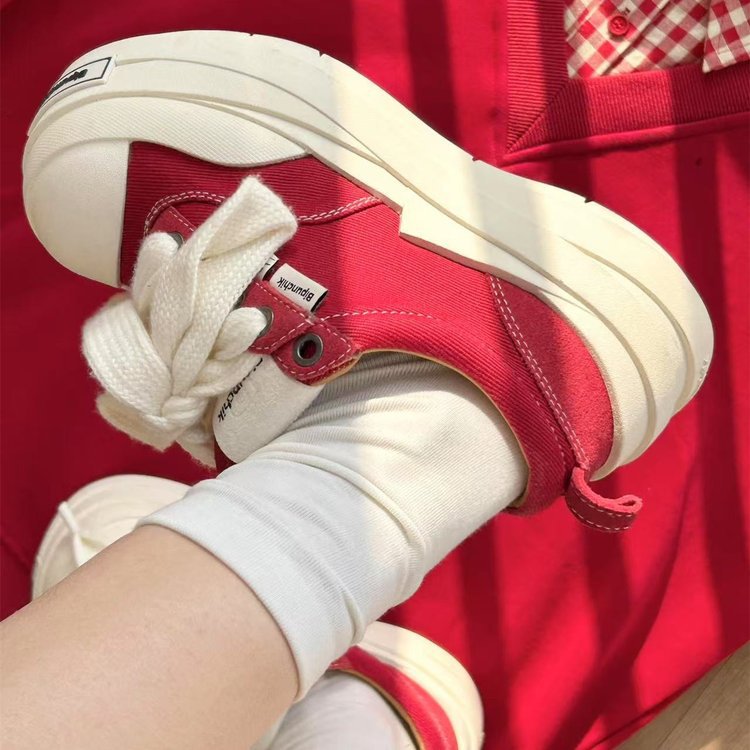 Damen Plateau-Sneaker mit modischem Design und großzügiger Dämpfung R&B