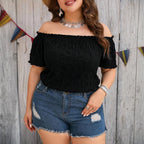 Damen Off-Shoulder Bluse R&B
