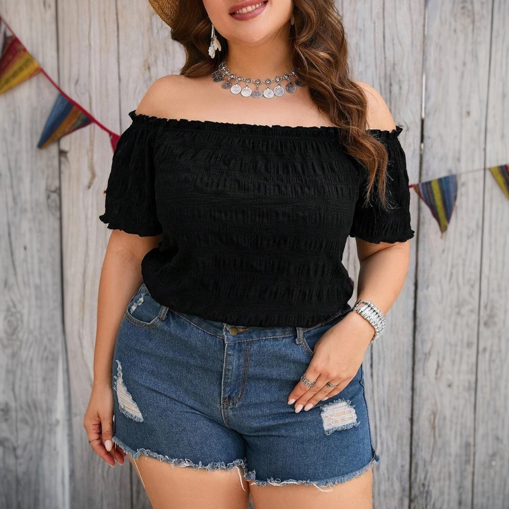 Damen Off-Shoulder Bluse R&B