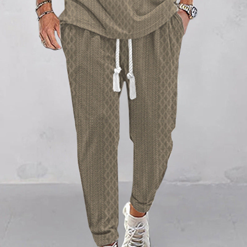 Herren Stylish Freizeit-Hose mit elastischem Bund und praktischen Taschen R&B