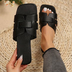 Damen modische Riemensandalen mit verstellbaren Riemen und komfortabler Sohle R&B