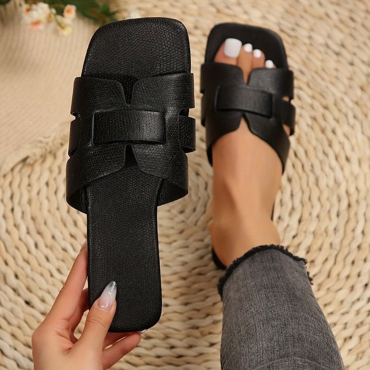 Damen modische Riemensandalen mit verstellbaren Riemen und komfortabler Sohle R&B
