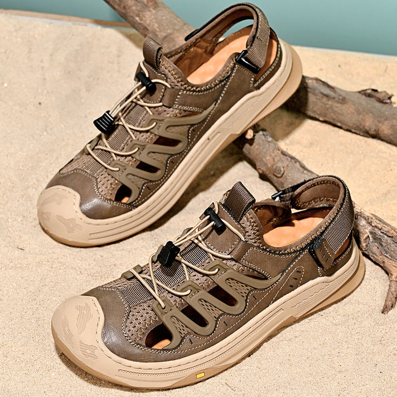 Herren Sportliche Wassersandalen mit rutschfester Sohle und schnellschnürbarem System R&B