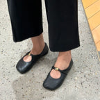 Damen Bequeme Ballerinas mit modischem Knoten-Detail