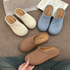 Damen bequeme Slipper aus atmungsaktivem Textilmaterial R&B