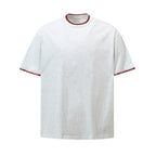 Damen lässiges T-Shirt mit kreativem Kragen R&B