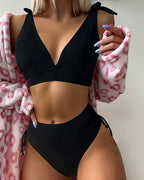 Damen Hochtaillierter Bikini mit verstellbaren Trägern