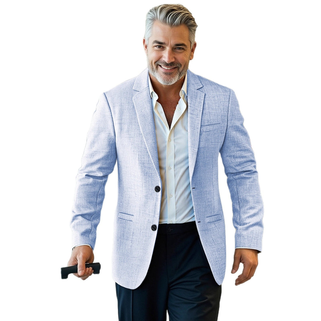 Herren eleganter, strukturierter Blazer mit modernem Schnitt R&B