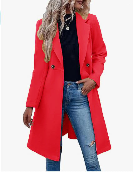 Damen Elegante und modische Langjacke R&B