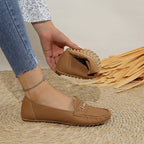 Damen Mokassins mit modischem Schnallen-Detail R&B