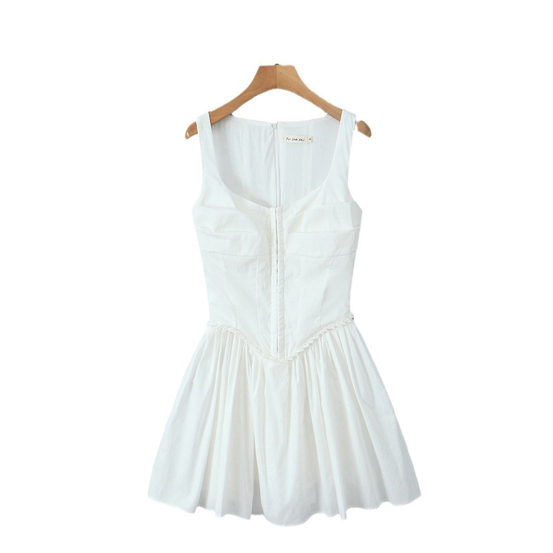 Damen elegantes Kleid mit A-Linien-Schnitt und edlen Rüschendetails R&B