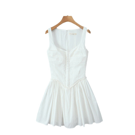 Damen elegantes Kleid mit A-Linien-Schnitt und edlen Rüschendetails R&B