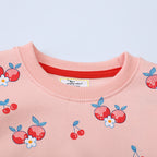 Mädchen Sweatshirt mit fröhlichem Kirsch-Design R&B