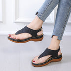 Damen Zehentrenner-Sandalen mit anatomischer Fußbettung R&B