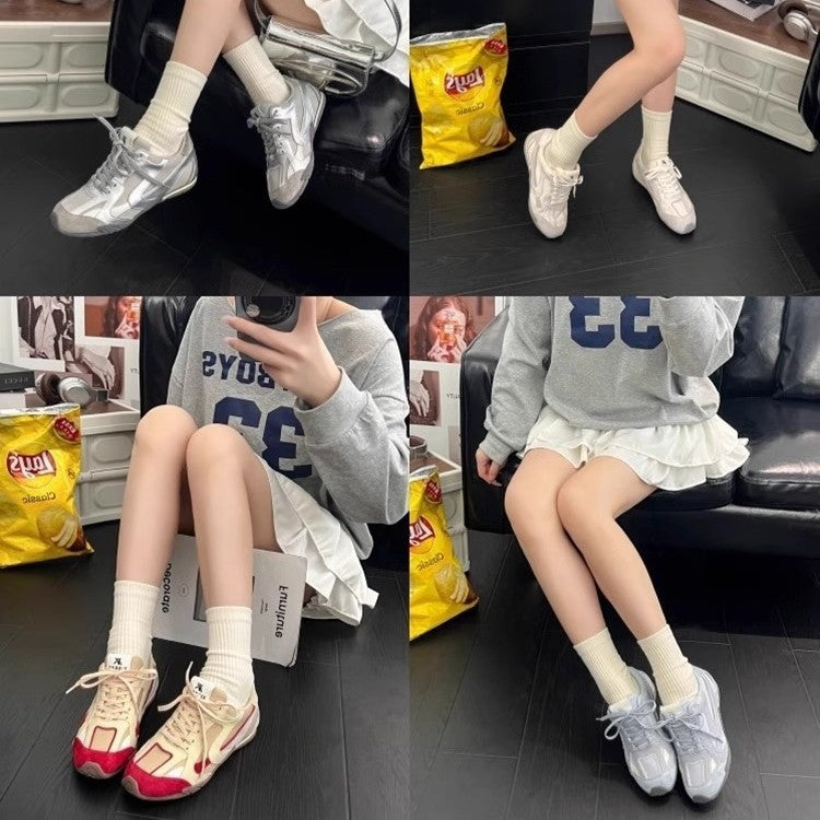 Damen Sportliche Sneakers mit luxuriösem Wildleder und atmungsaktivem Obermaterial R&B