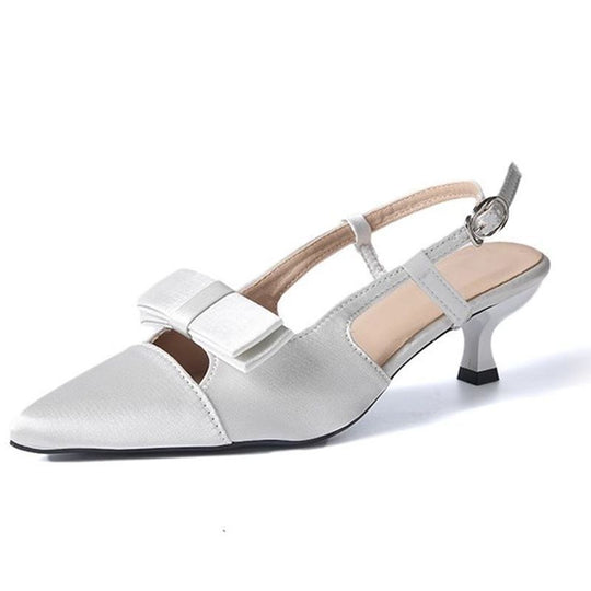 Damen Slingback-Pumps mit eleganter Schleifen-Detail R&B