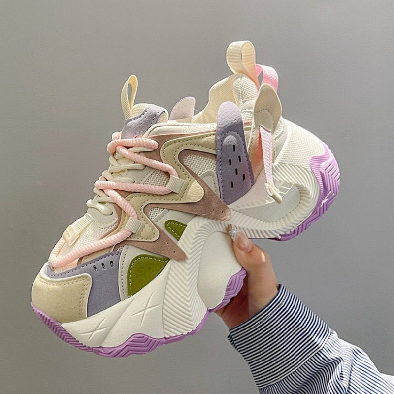 Damen Sportliche Chunky Sneakers mit trendiger Silhouette und bequemer Dämpfung