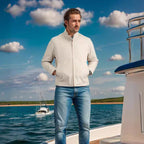 Herren leichte Freizeitjacke im modernen Design mit Stehkragen R&B