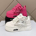 Damen Chunky Sneakers mit auffälligem Sternen-Design und gepolsterter Sohle R&B