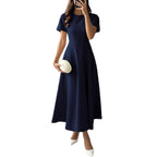 Damen Midikleid mit elegantem Schnitt und weiten Ärmeln R&B