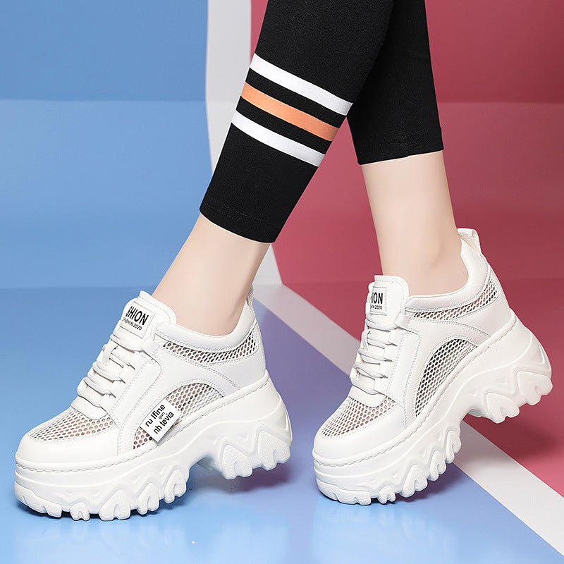 Damen Sportliche Chunky Sneakers mit atmungsaktivem Obermaterial und ergonomischer Sohle R&B