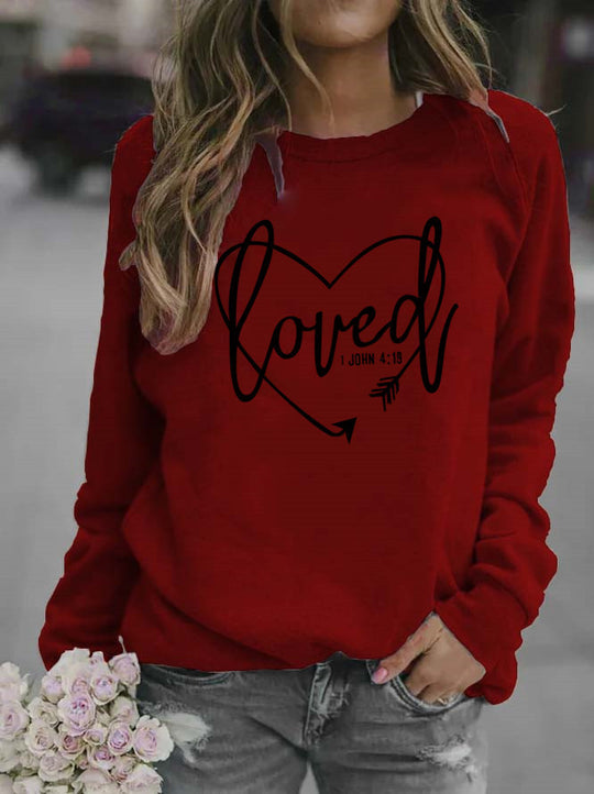 Damen Sweatshirt mit inspirierendem Schriftzug und trendigem Design R&B