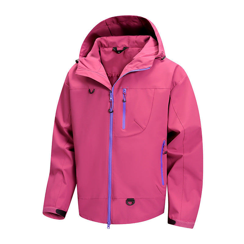 Herren technische Outdoor-Jacke mit GewR&Be und verstellbarem Kapuzensystem R&B