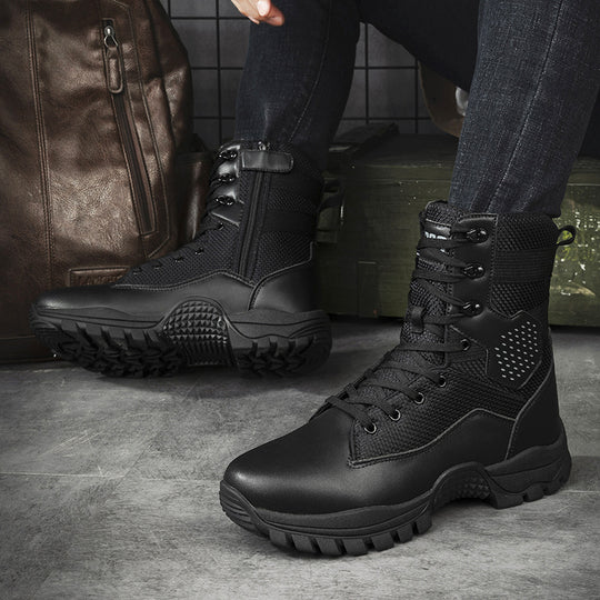 Herren Komfortable Einsatzstiefel mit hohem Knöchelschutz R&B