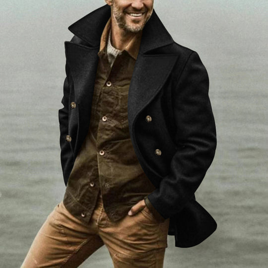 Herren Wollmantel mit Elegantem Schnitt & Peacoat-Design | R&B