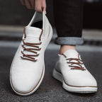 Herren nan elastischer Strick-Sneaker im Sockenschnitt mit gepolstertem Komfortfußbett, flexibler Leichtlaufsohle und dekorativer Schnürung R&B