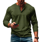 Herren langärmliges Oberteil mit strukturiertem Design R&B