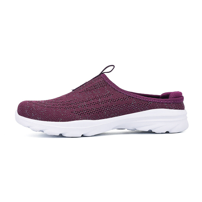 Damen Bequeme Slip-On Freizeitschuhe aus atmungsaktivem Mesh