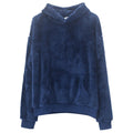 Damen Kuscheliger Hoodie mit hohem Kragen R&B
