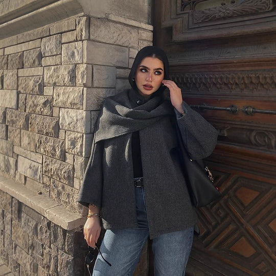Damen elegante Oversized Jacke R&B