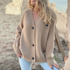 Damen Oversized Strickjacke R&B