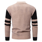 Herren modischer Pullover mit strukturiertem Farbblockdesign R&B