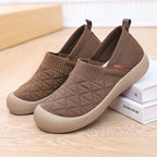 Damen Bequeme Slip-On Freizeitschuhe mit elastischem Bündchen R&B