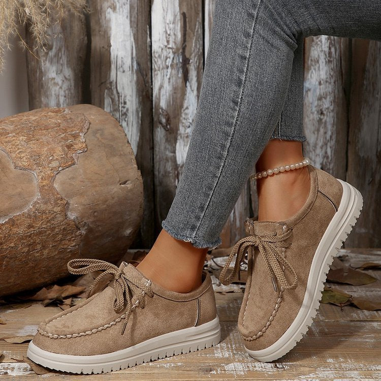 Damen Mokassins mit weichem Wildleder und rutschfester Sohle R&B