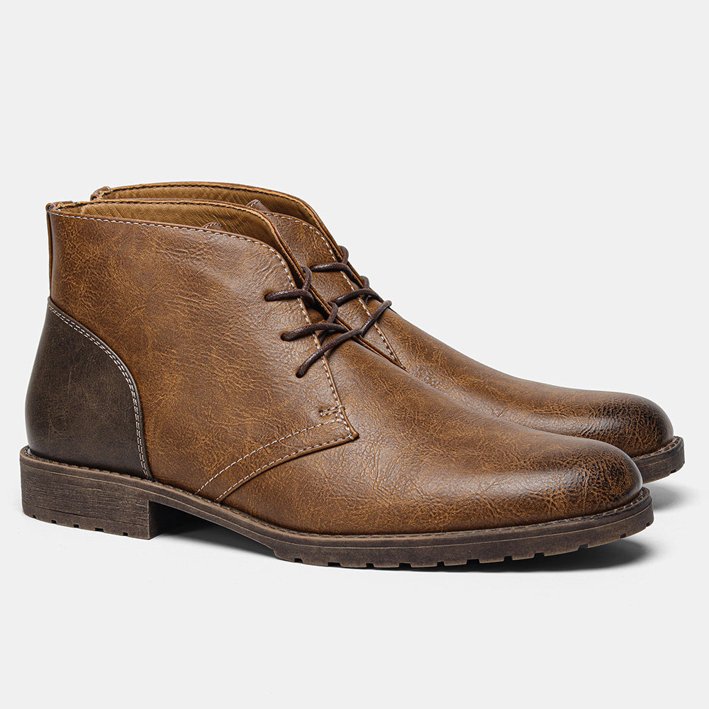 Stiefelette Aus Echtem Vegane Leder