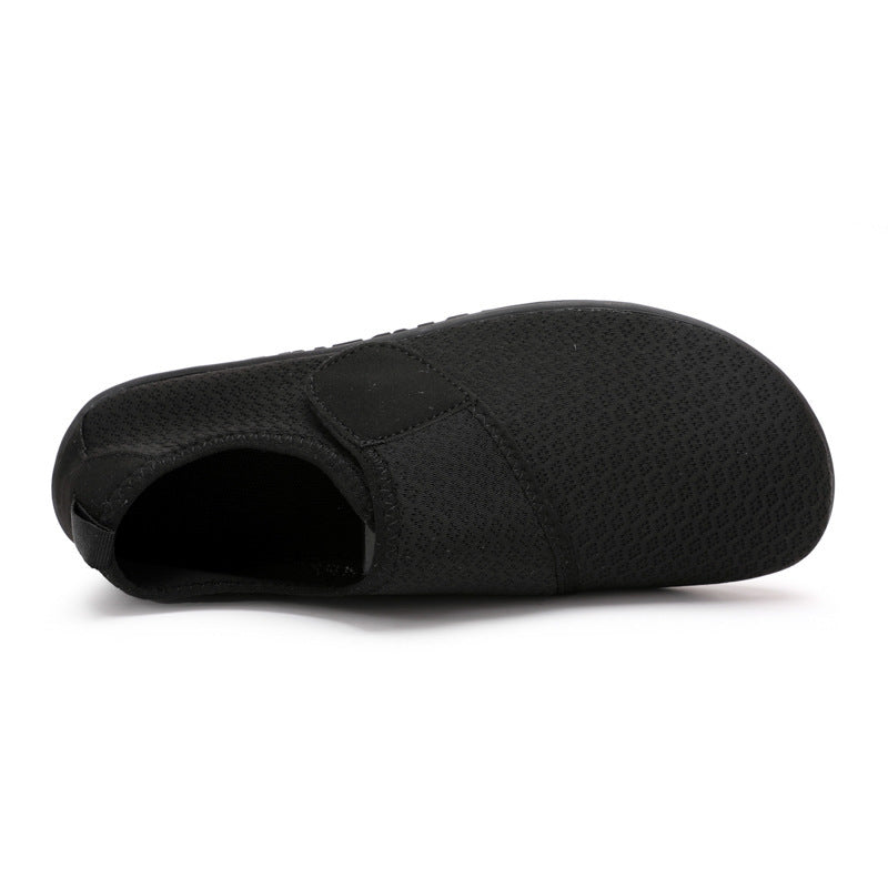 Damen bequeme Slip-On Freizeitschuhe mit elastischem Verschluss